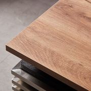 PHOENIX Executive Desk with Left Return 1.8M - Warm Oak & Black gallery detail image