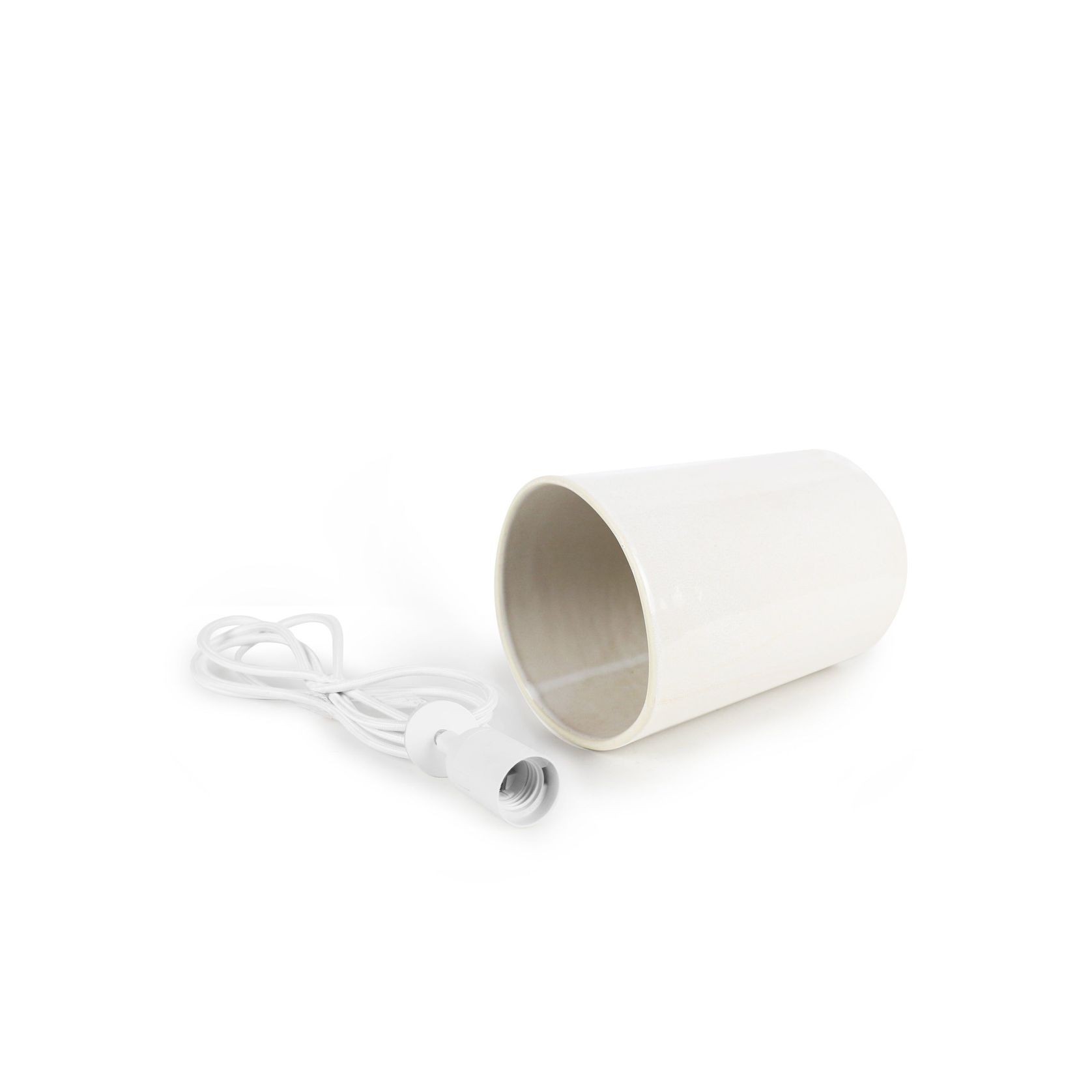 Ceramic Cylinder Pendant Light Small gallery detail image