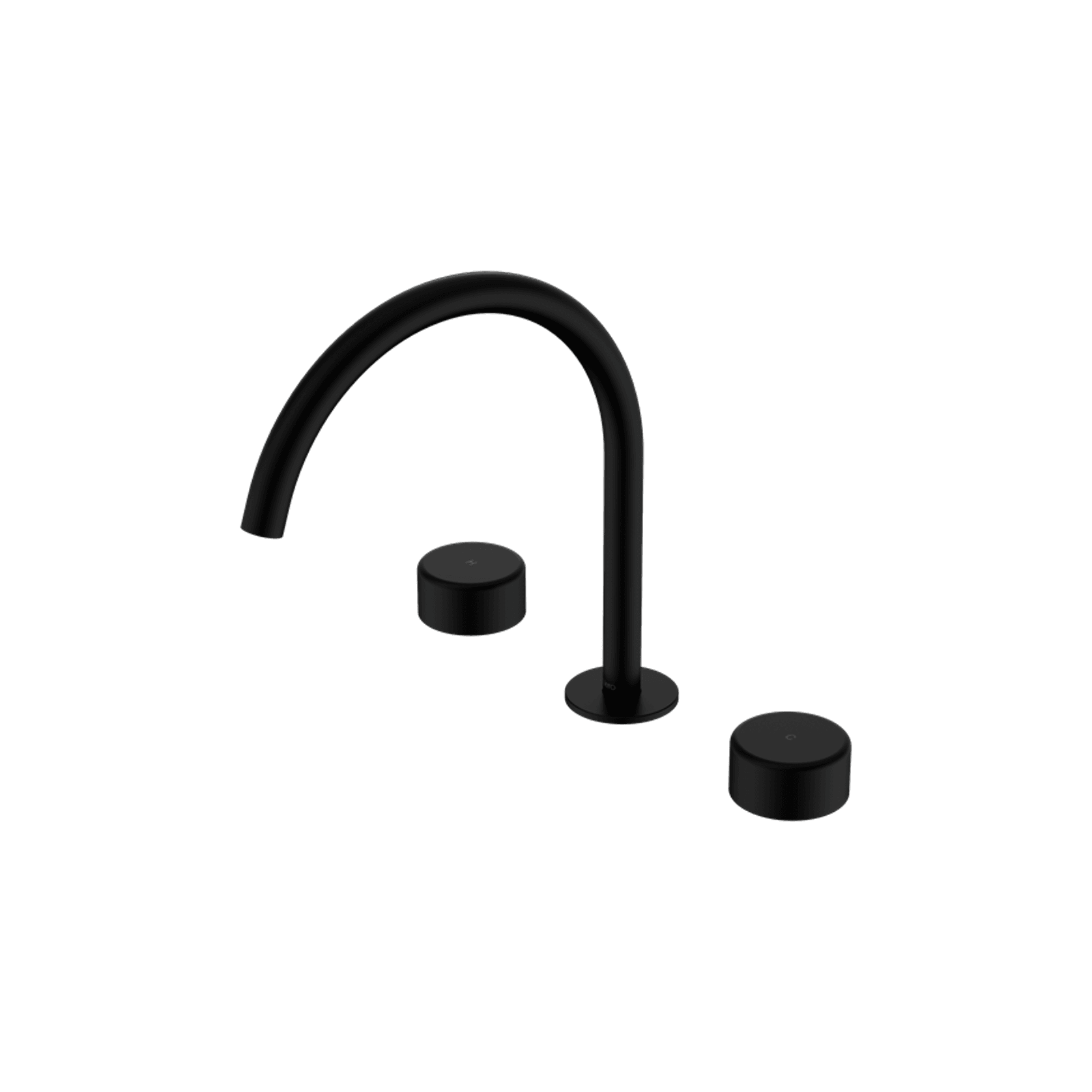 Serenity Bath/Kitchen Set Arc Spout With Metal Handle Matte Black gallery detail image