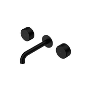 Serenity Wall Basin Set 160mm Spout With Metal Handle Matte Black gallery detail image