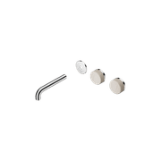 Serenity Wall Basin 160mm Offspout + Rome Travertine Handle Chrome gallery detail image