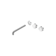 Serenity Wall Basin 220mm Offspout + Arabescato Corchia Handle Chrome gallery detail image