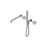 Serenity Shower System Spout Carrara Handle And Slim Shower Chrome gallery detail image