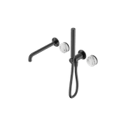 Serenity Shower System Spout Arabescato Corchia Handle And Slim Shower Gun Metal gallery detail image