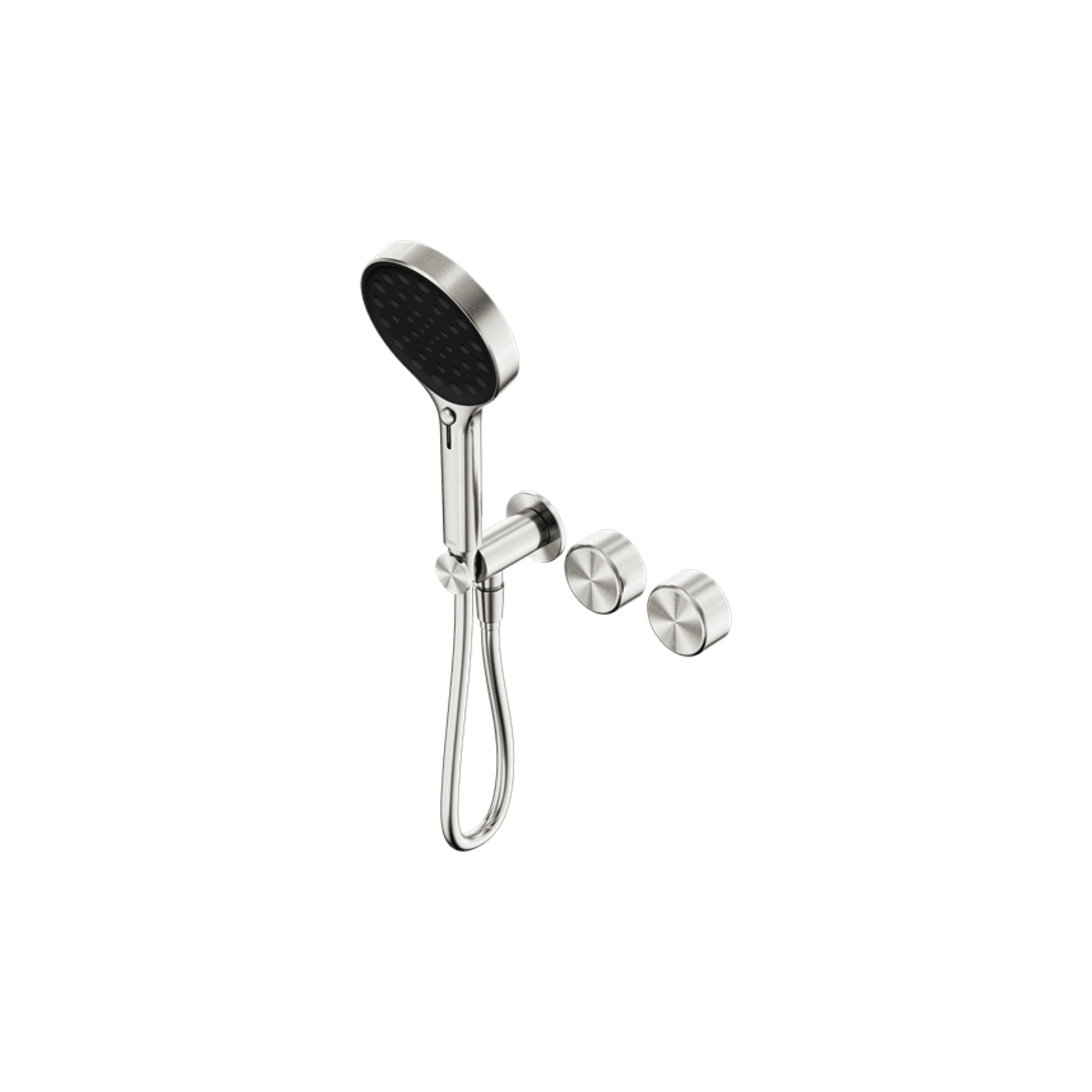 Serenity Shower System Metal Handle And Serenity Hand Shower Brushed Nickel gallery detail image