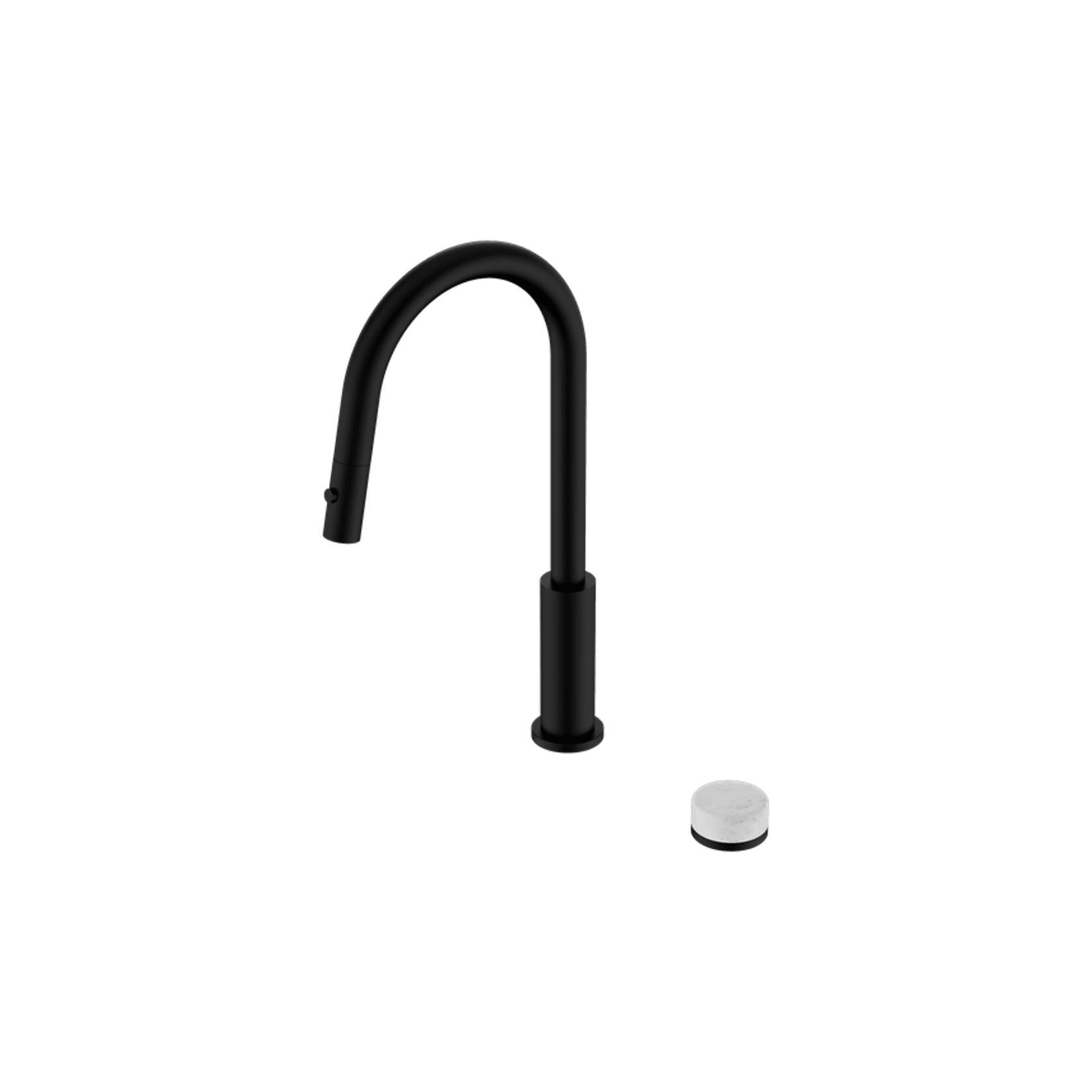 Serenity pull out kitchen Set Carrara Handle Matte Black gallery detail image