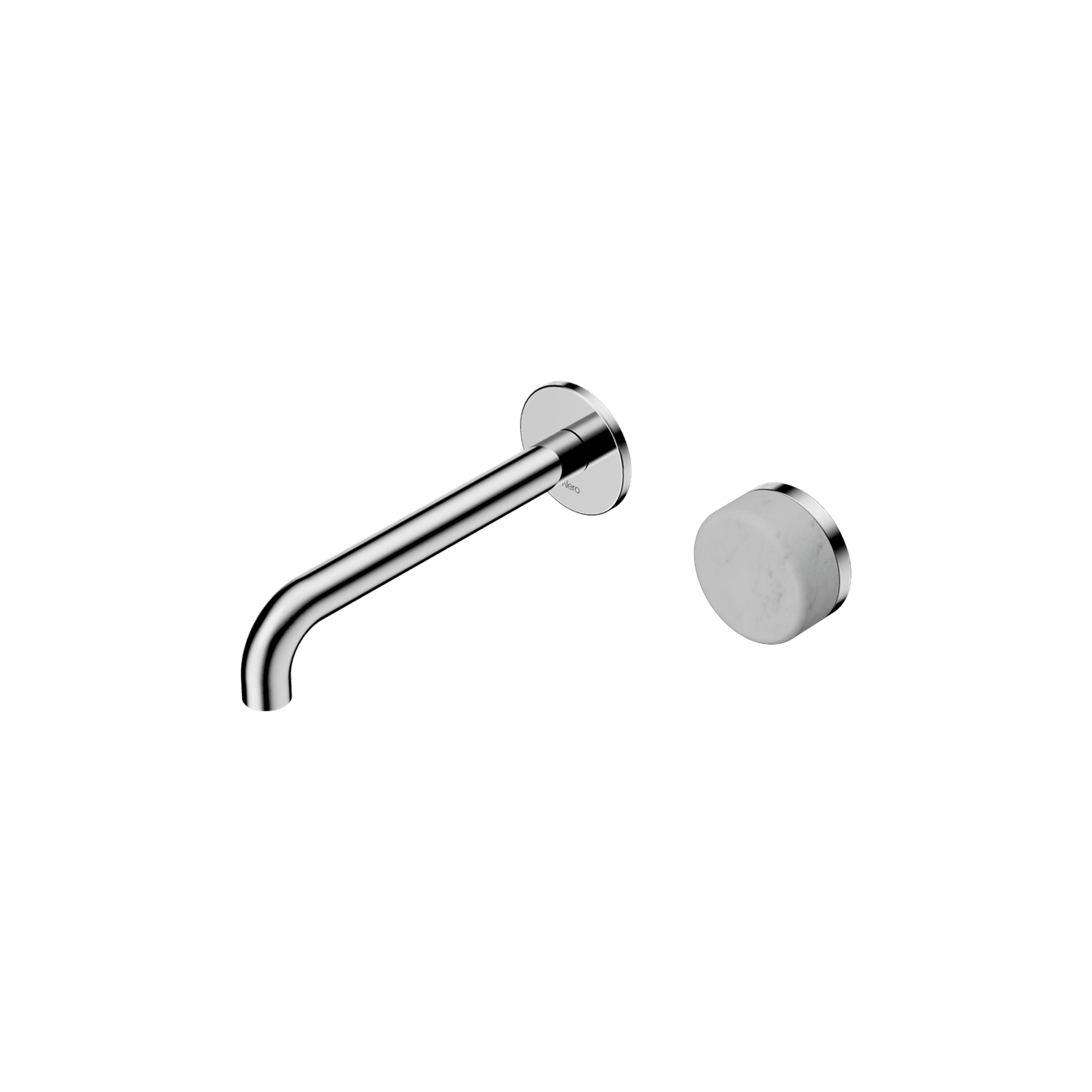 Serenity Wall Basin Mixer 160mm Spout Carrara Handle Chrome gallery detail image