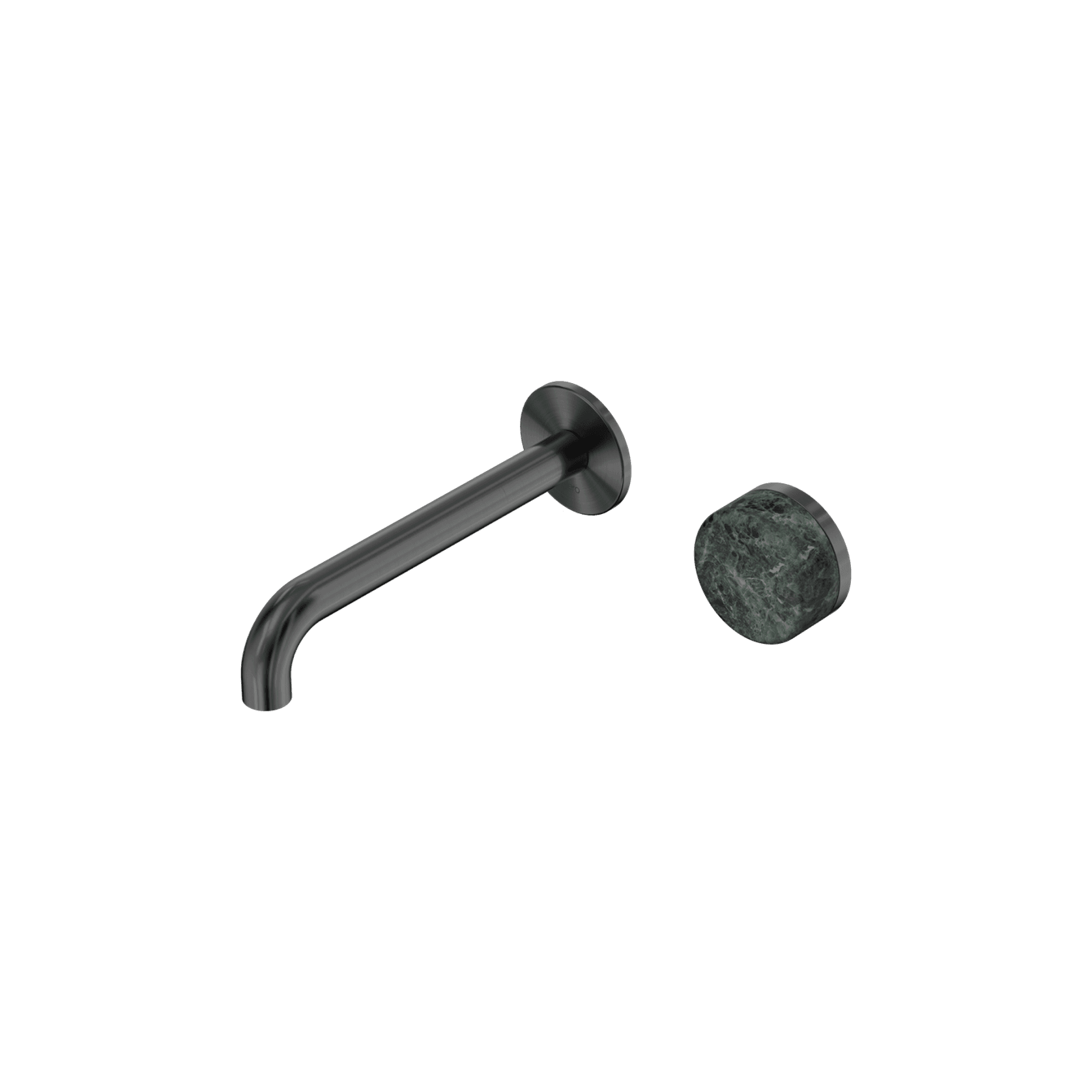 Serenity Wall Basin Mixer 160mm Spout Verde Alpi Handle Gun Metal gallery detail image