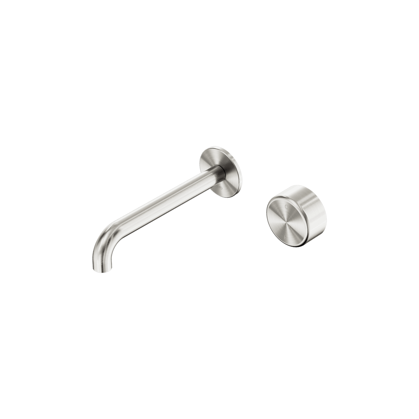 Serenity Wall Basin Mixer 160mm Spout Metal Handle Brushed Nickel gallery detail image