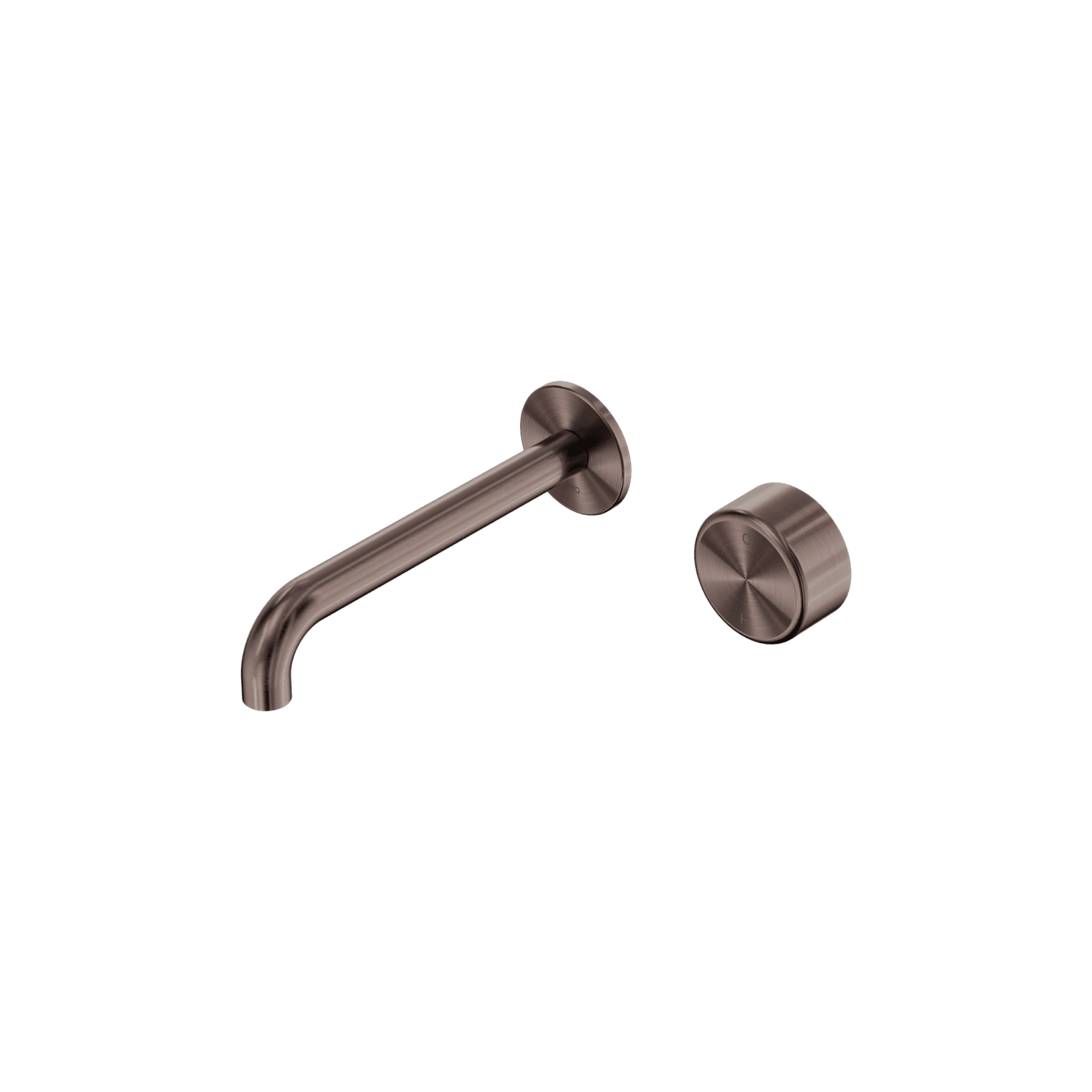 Serenity Wall Basin Mixer 160mm Spout Metal Handle Brushed Bronze gallery detail image