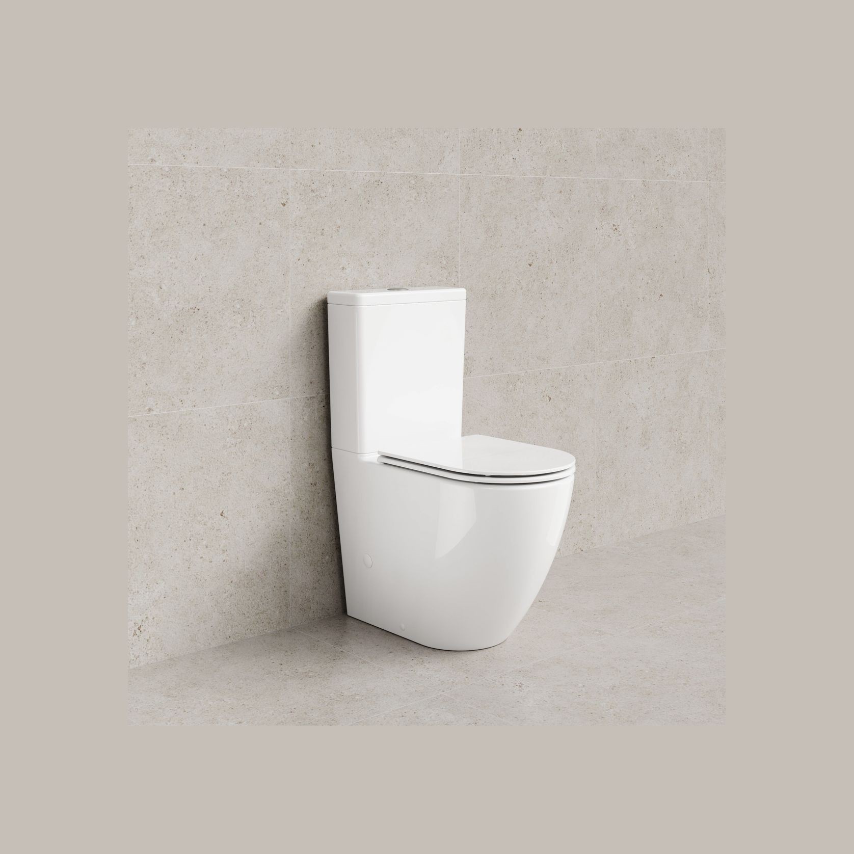 Flow Typhoon Overheight BTW Toilet Suite | Gloss White gallery detail image