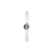 Bay 2 Light Glass Wall Light - Large in Old Bronze gallery detail image