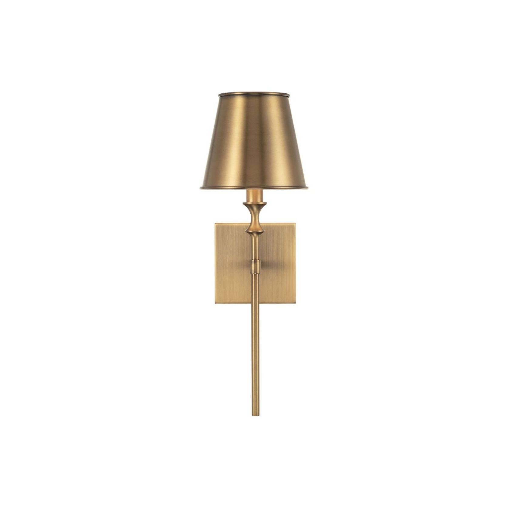 Barwon 1 Light Wall Light in Aged Brass gallery detail image
