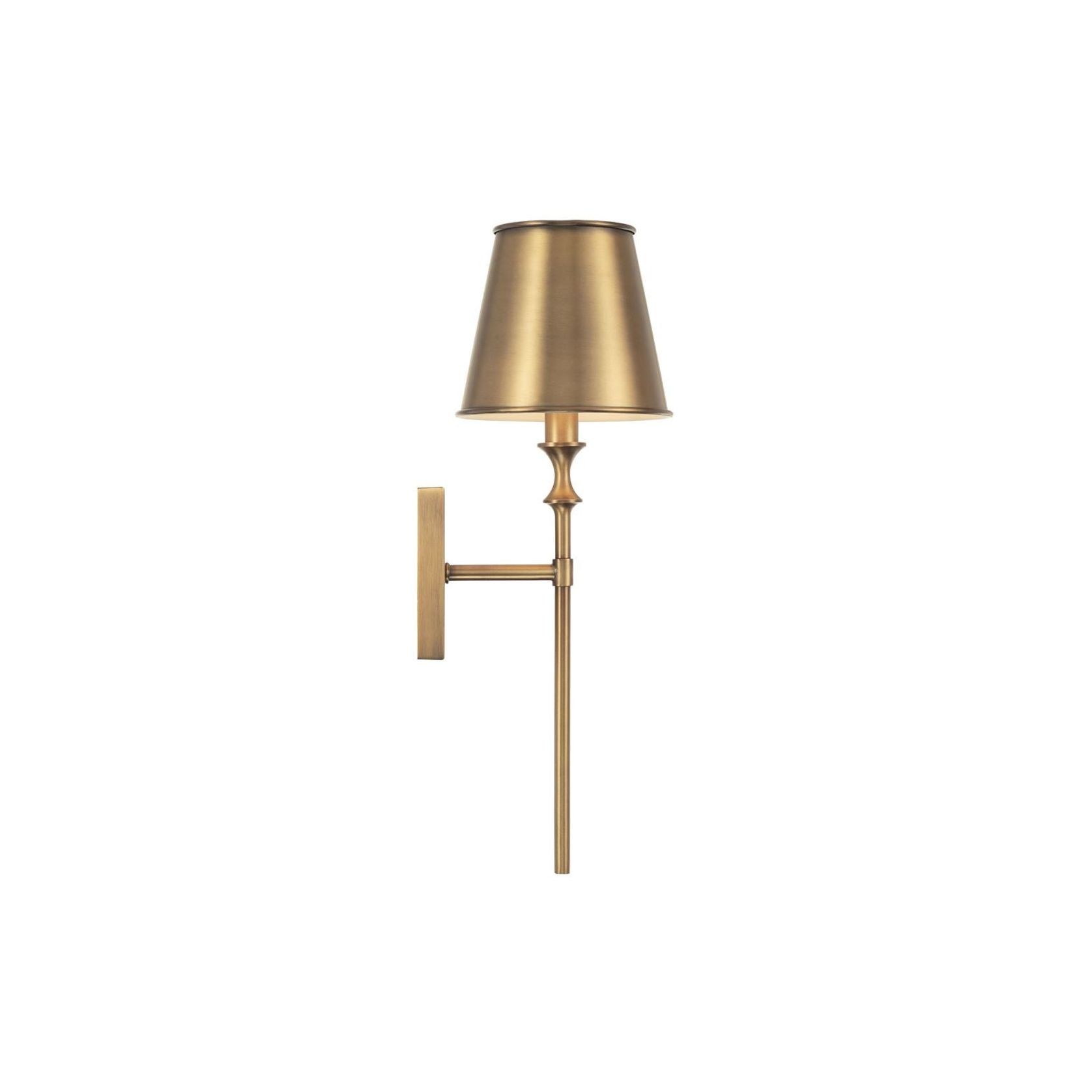 Barwon 1 Light Wall Light in Aged Brass gallery detail image