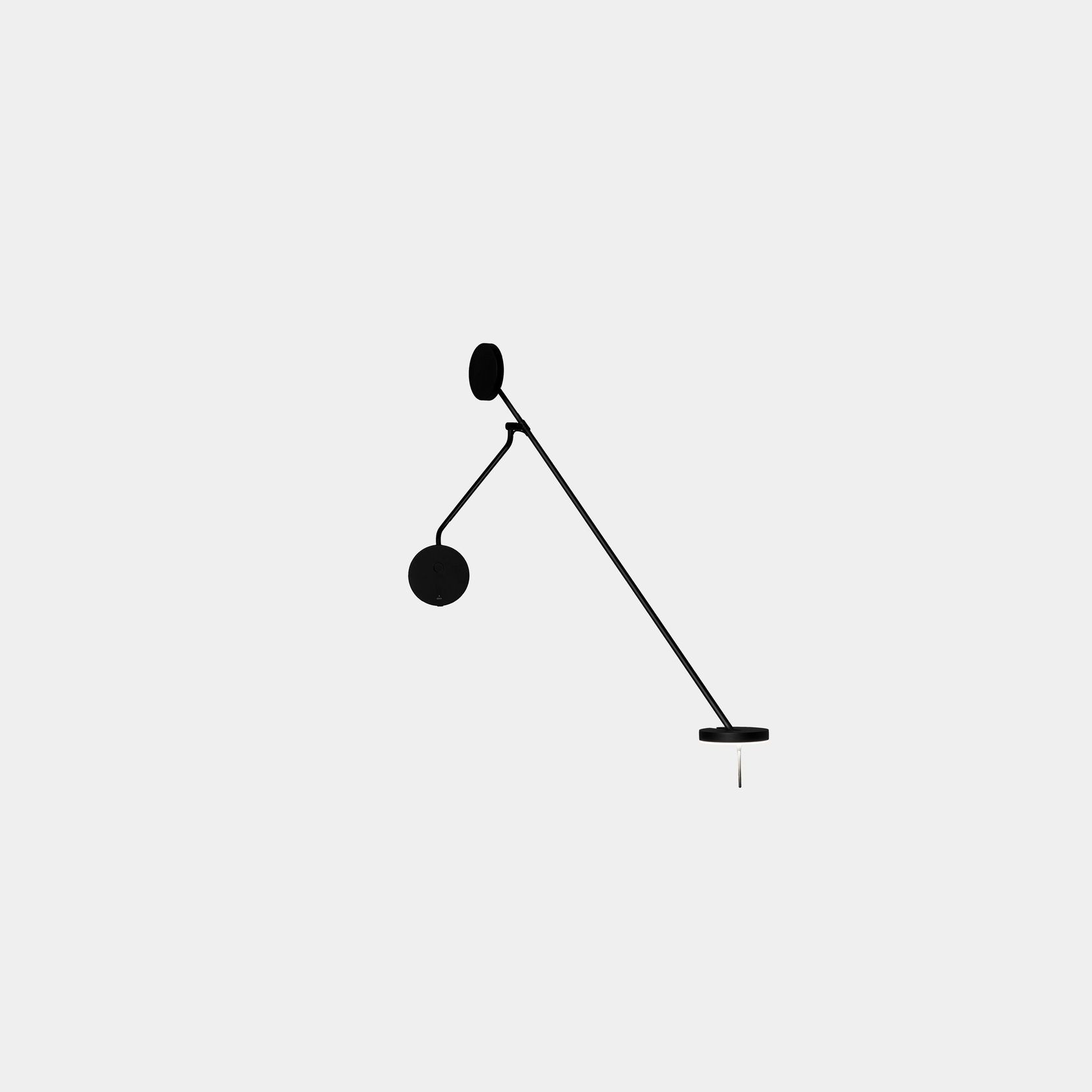Rolla LED Adjustable Wall Light in Black gallery detail image