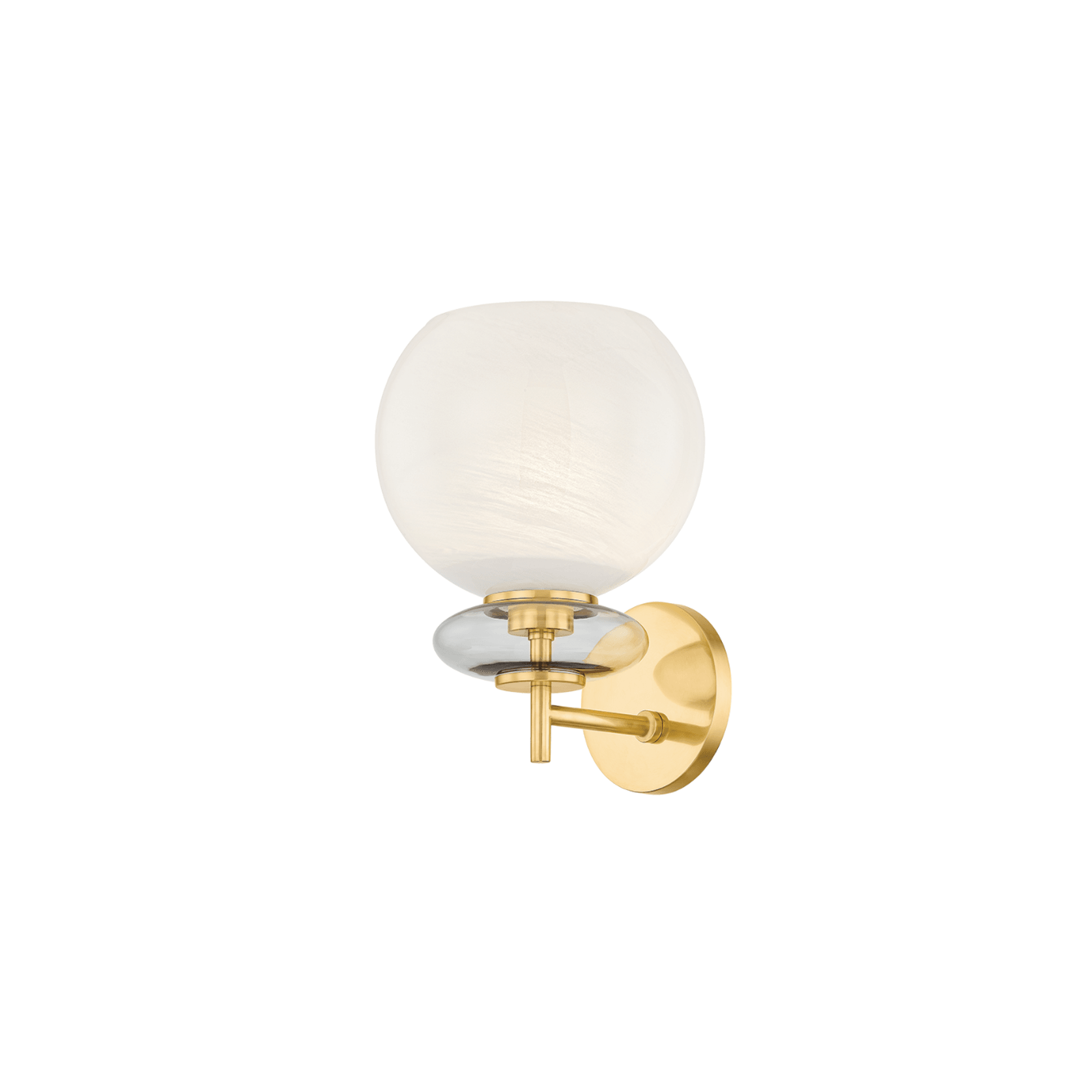Farah 1 Light Wall Light In Aged Brass gallery detail image