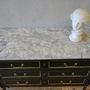 French Louis XVI Black Commode gallery detail image