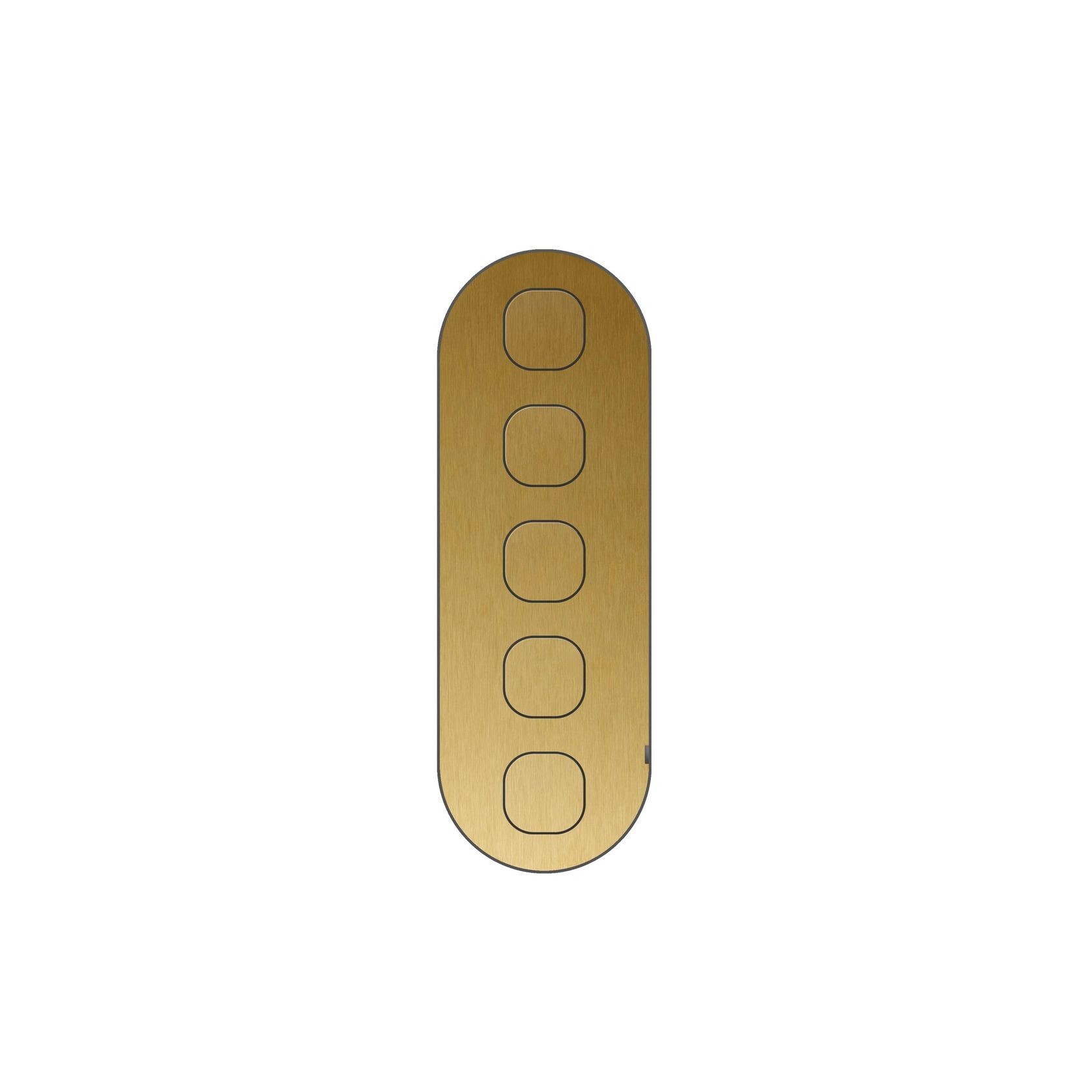 13 Carbon 5 Gang Switch Grid Faceplate gallery detail image