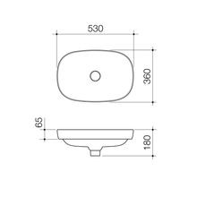 Contura II 530mm Inset Basin | Matte Clay gallery detail image