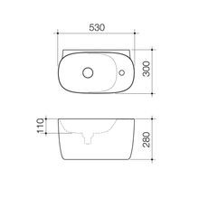 Contura II Hand Wall Basin (1 Tap Hole)  | White gallery detail image