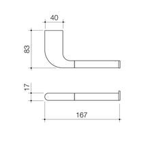 Contura II Toilet Roll Holder  | Brushed Brass gallery detail image