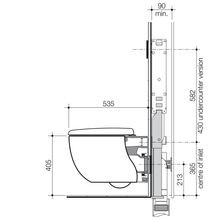 Contura II Cleanflush® Wall Hung Invisi Series II® Suite GermGard® SBW  | Matte White gallery detail image