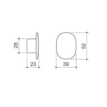 Contura II Robe Hook - Small  | Matte Black gallery detail image