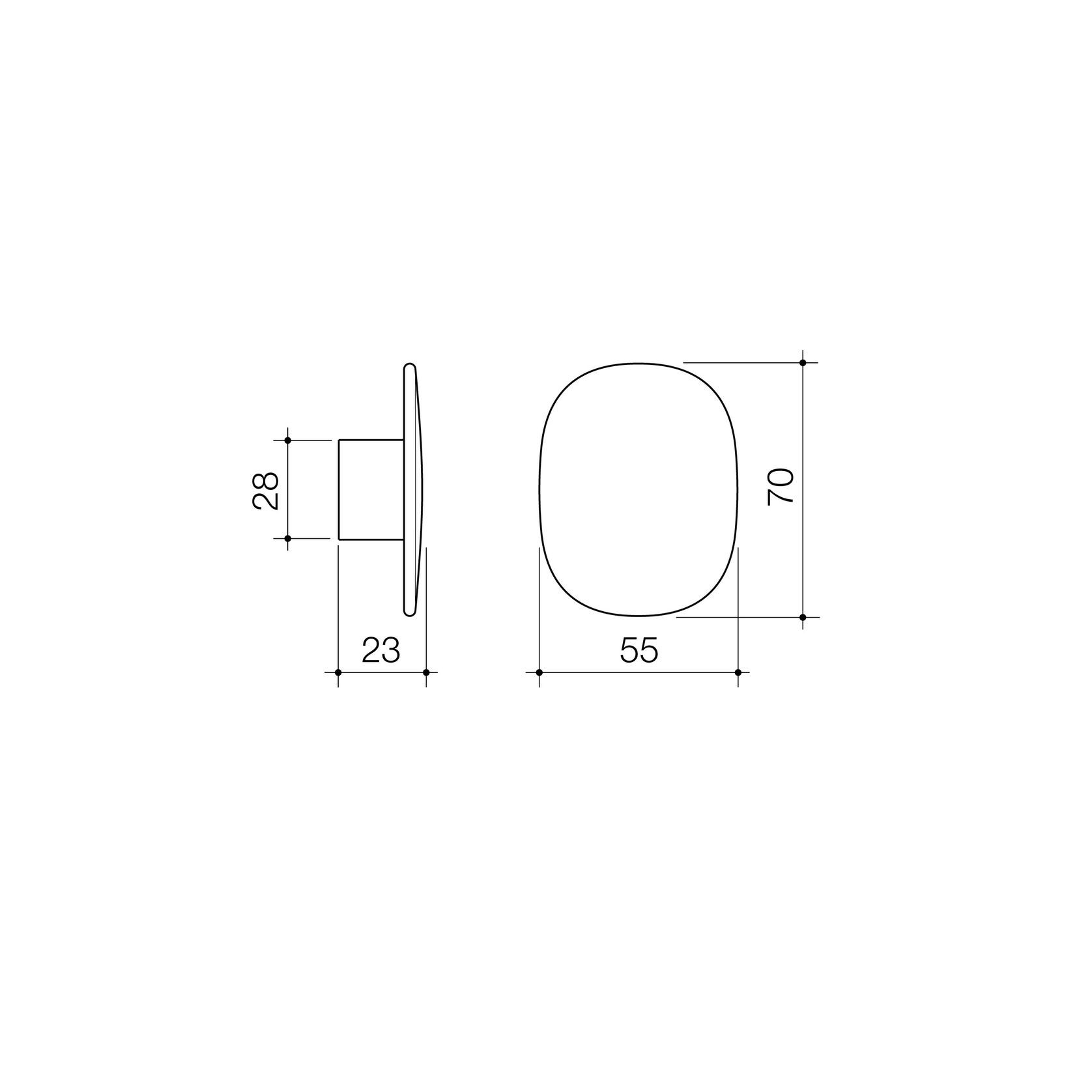 Contura II Robe Hook - Large  | Brushed Brass gallery detail image