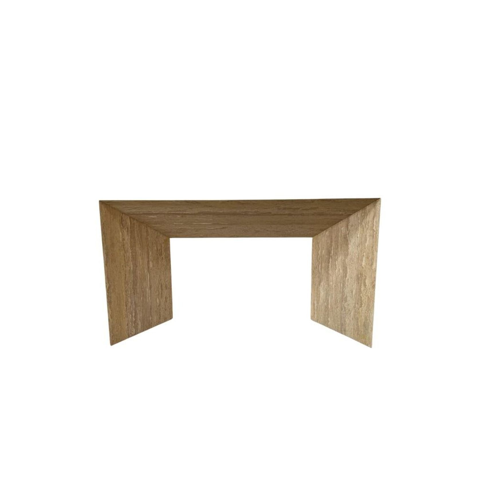 Wolf Hallway Console - Veincut Travertine | Natural Stone Co. gallery detail image