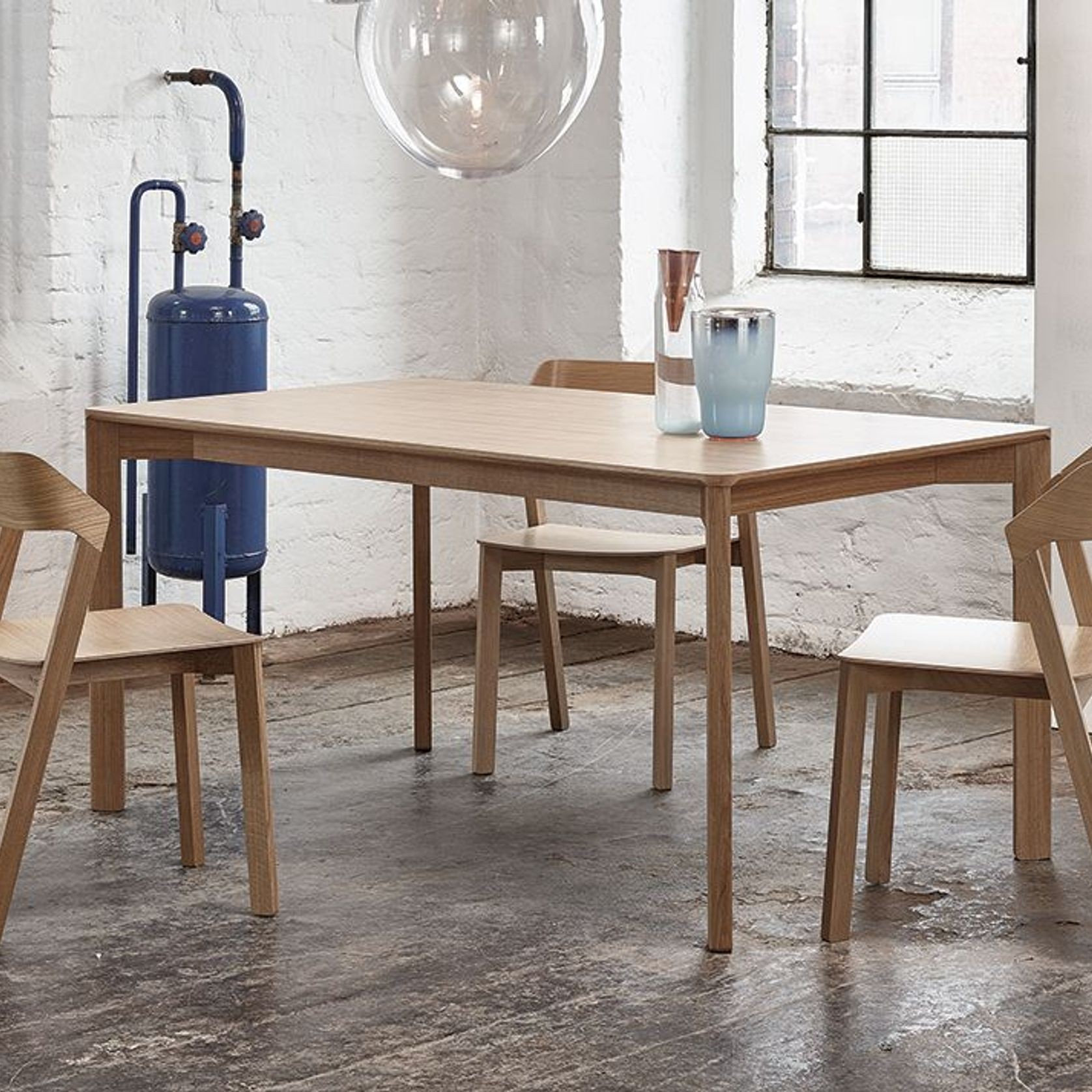 Lasu Dining Table - Natural Oak - by TON gallery detail image