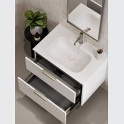 LINEARE 750 DOUBLE DRAWER VANITY | PILLAR DRAWER FRONT gallery detail image