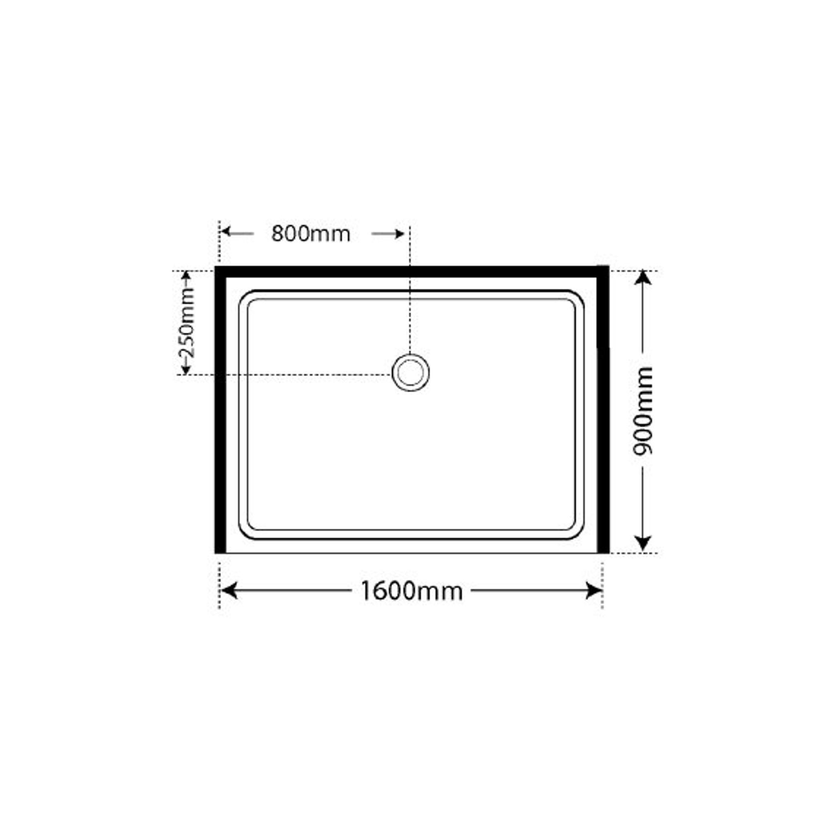 Adjustable Frameless Pivot Alcove 900x1600x900 gallery detail image