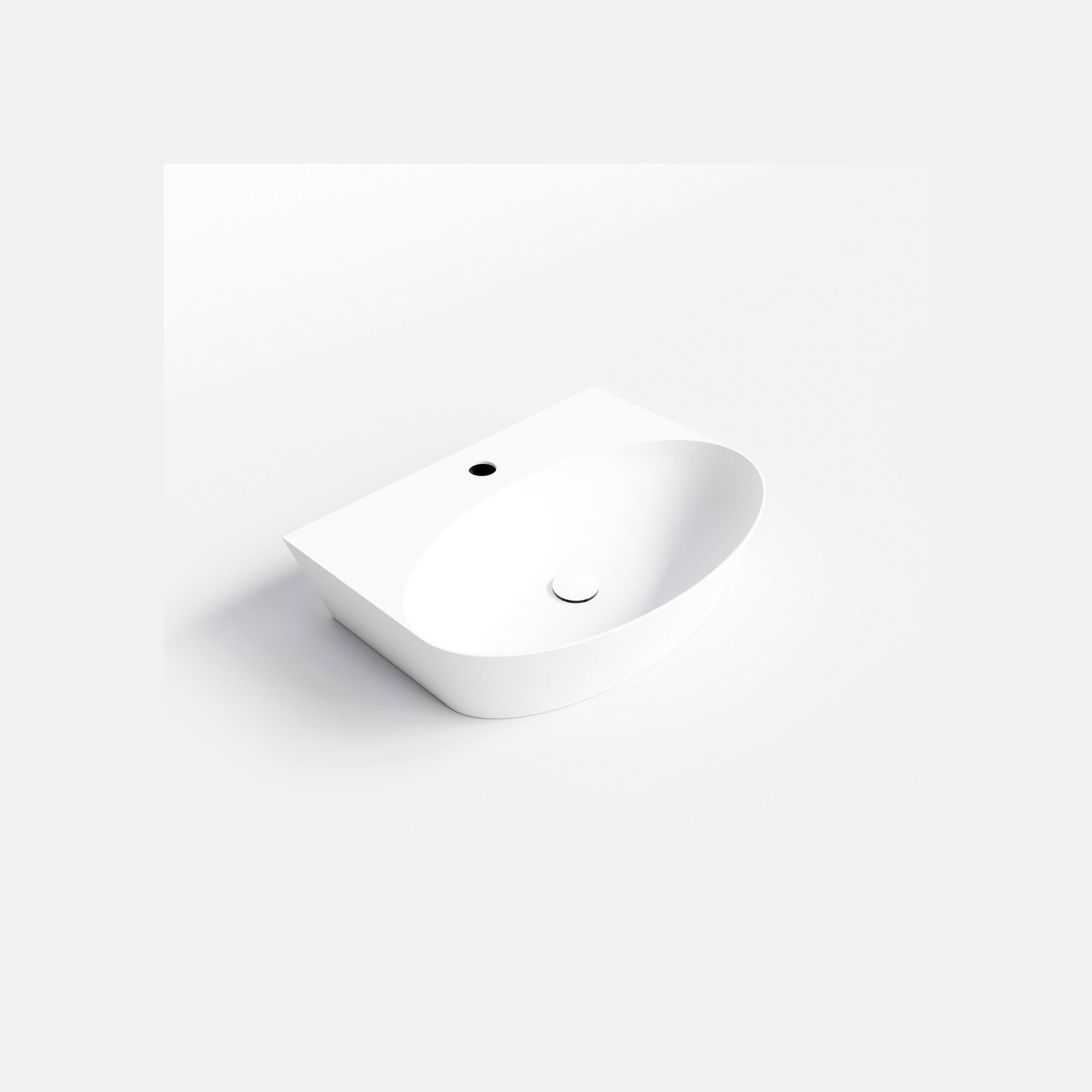 Pure Ellipse Ceramic Basin 600mm gallery detail image