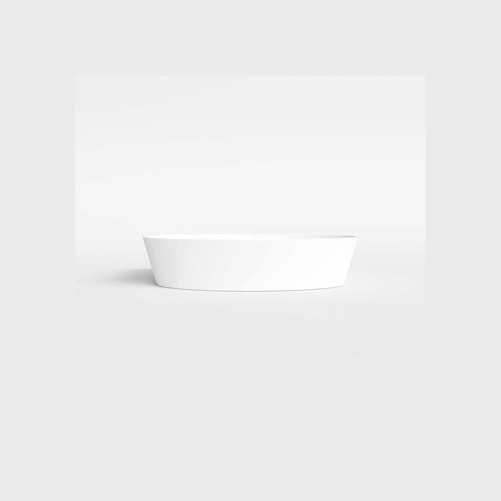 Pure Ellipse Ceramic Basin 600mm gallery detail image