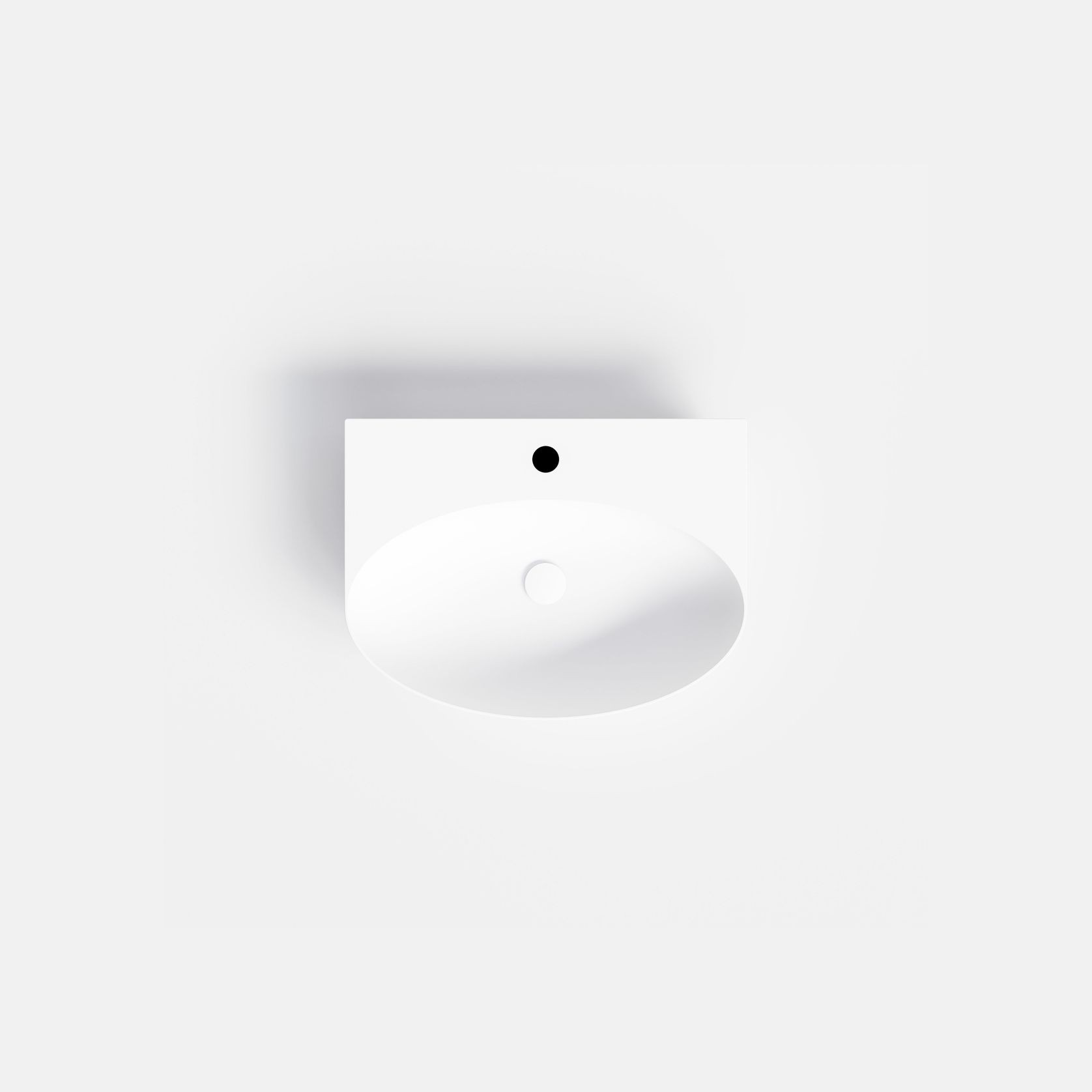 Pure Ellipse Ceramic Basin 600mm gallery detail image