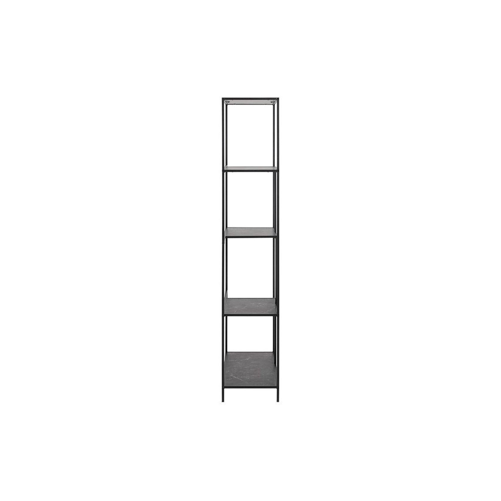 INFINITY Shelving Unit 72x170cm - Black gallery detail image