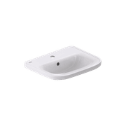 Loven 550 Vanity Basin - 1 Tap Hole - Overflow gallery detail image