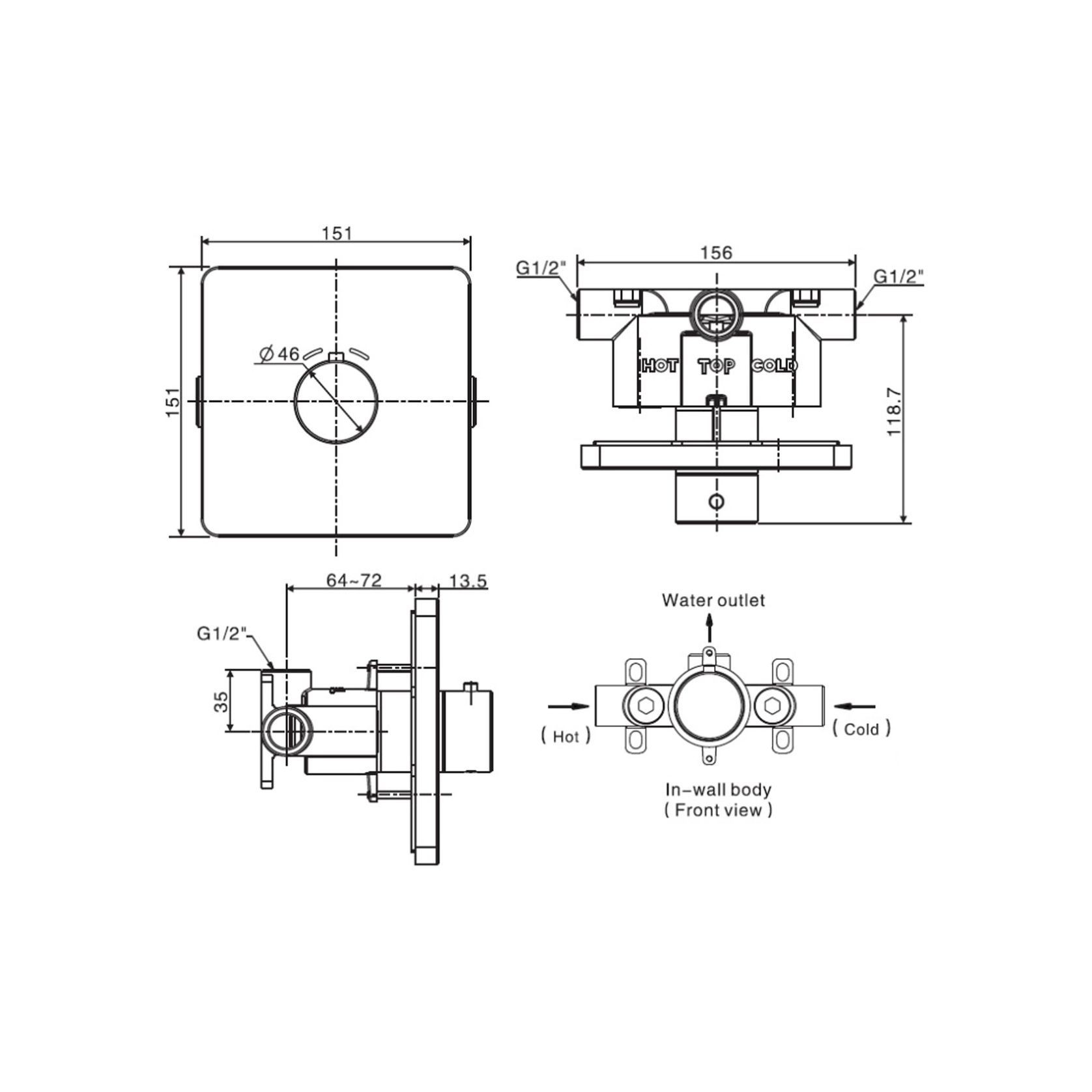 EasySet Thermostatic Mixer Chrome gallery detail image