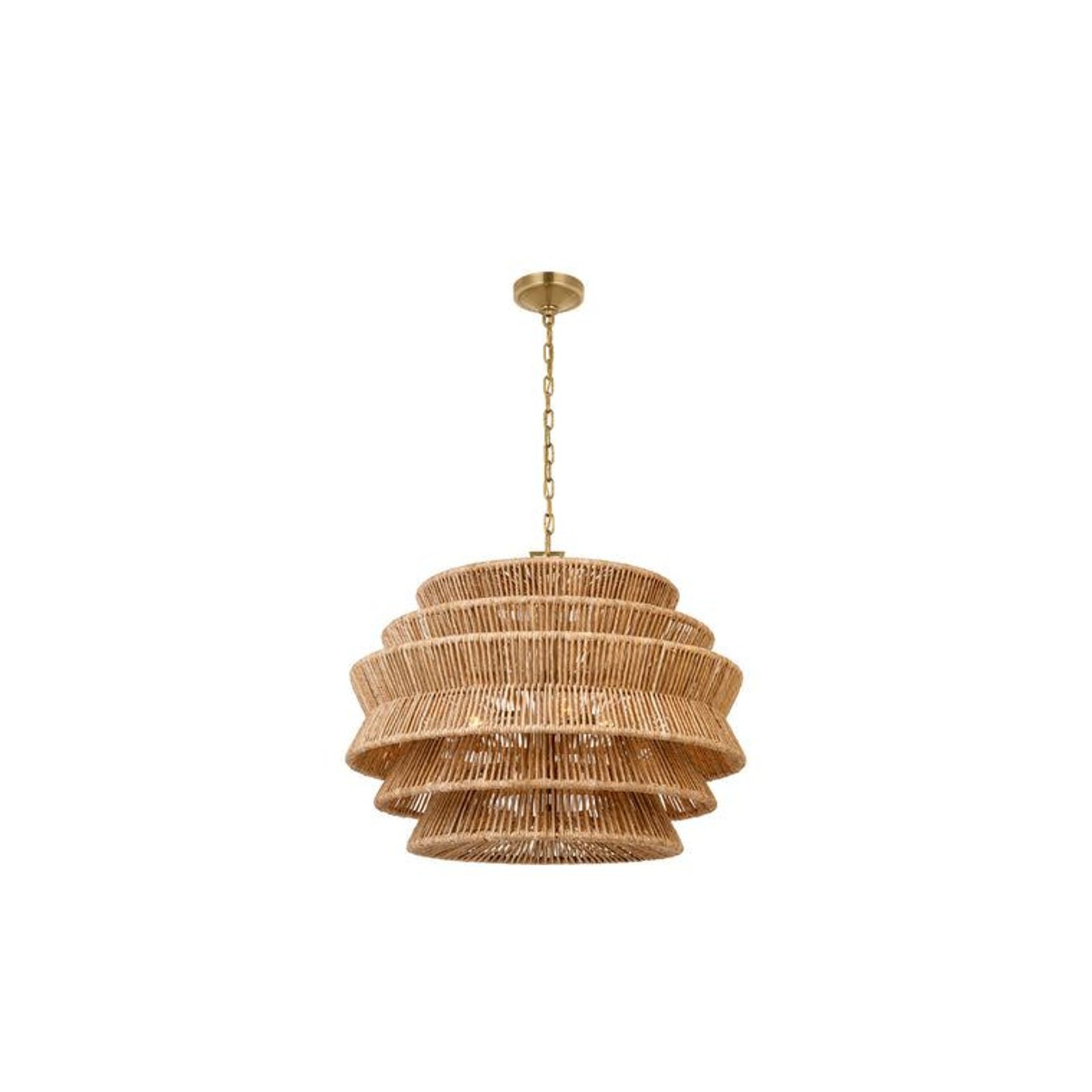 Visual Comfort Chapman & Myers Antigua Medium Drum Chandelier gallery detail image