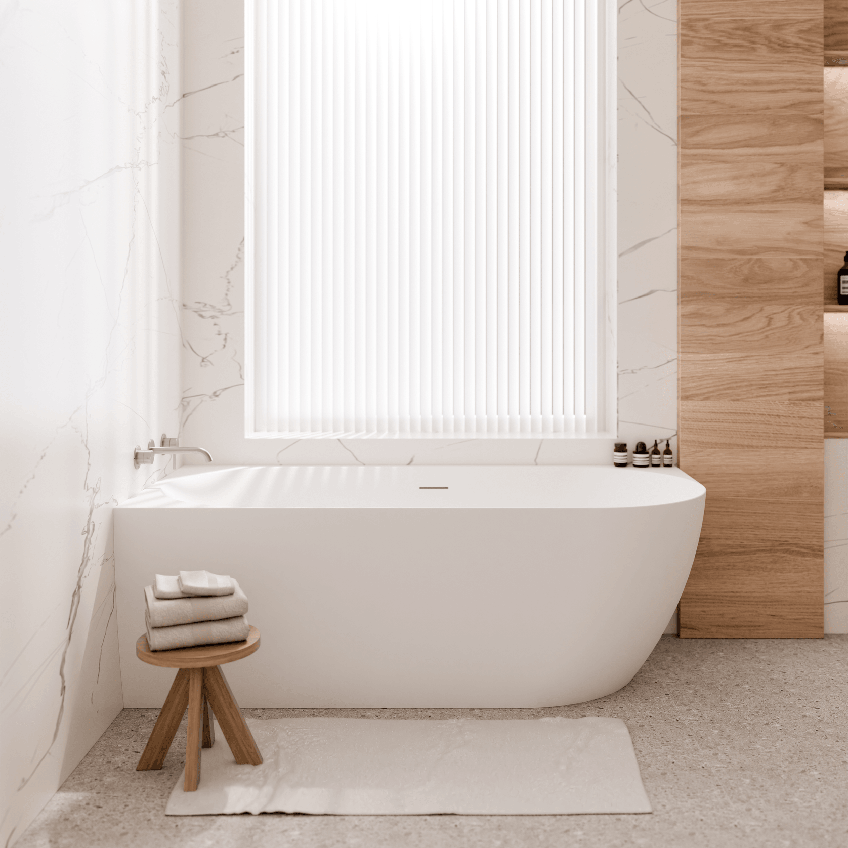 Endura Acrylic Arc 1500 Corner Bath Range gallery detail image