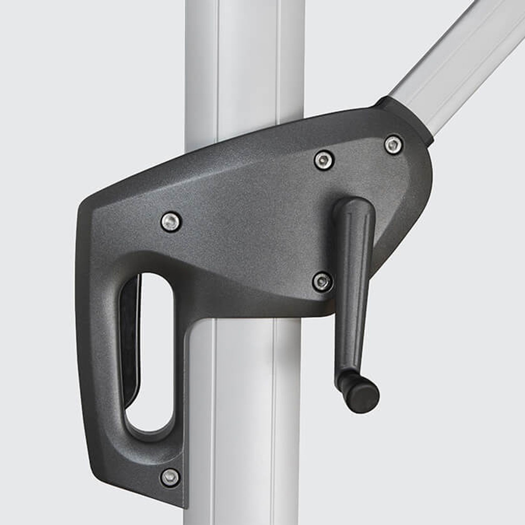 Aspen Cantilever Umbrella - Charcoal Grey - 2.5M / 3M gallery detail image
