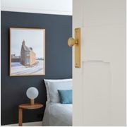Iver Paddington Door Knob on Stepped Backplate Privacy Brushed Brass 15338P85 gallery detail image