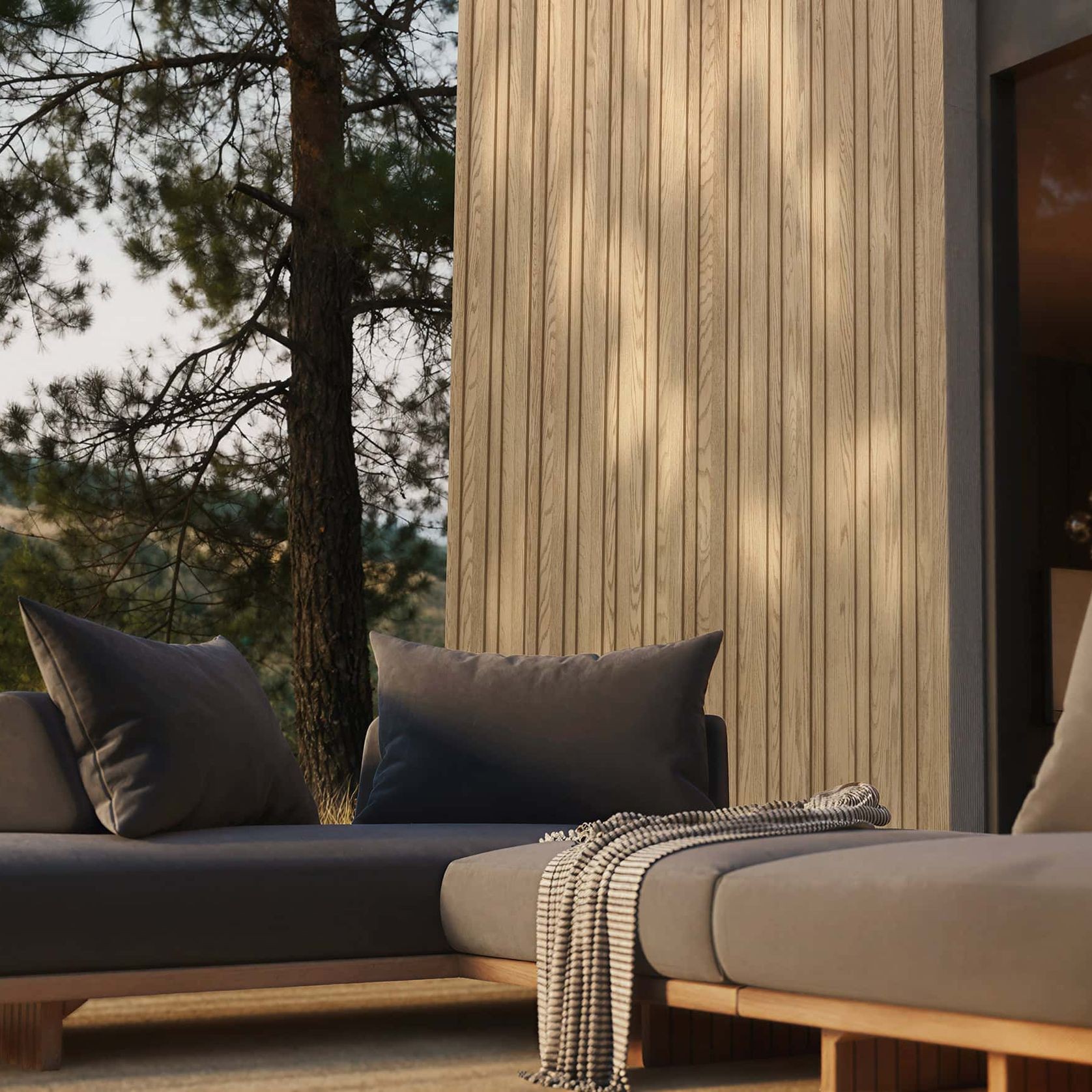 Millboard Envello Board & Batten+ Cladding | Ashwood gallery detail image