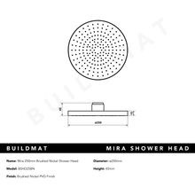 Mira 250mm Brushed Nickel Shower Head gallery detail image