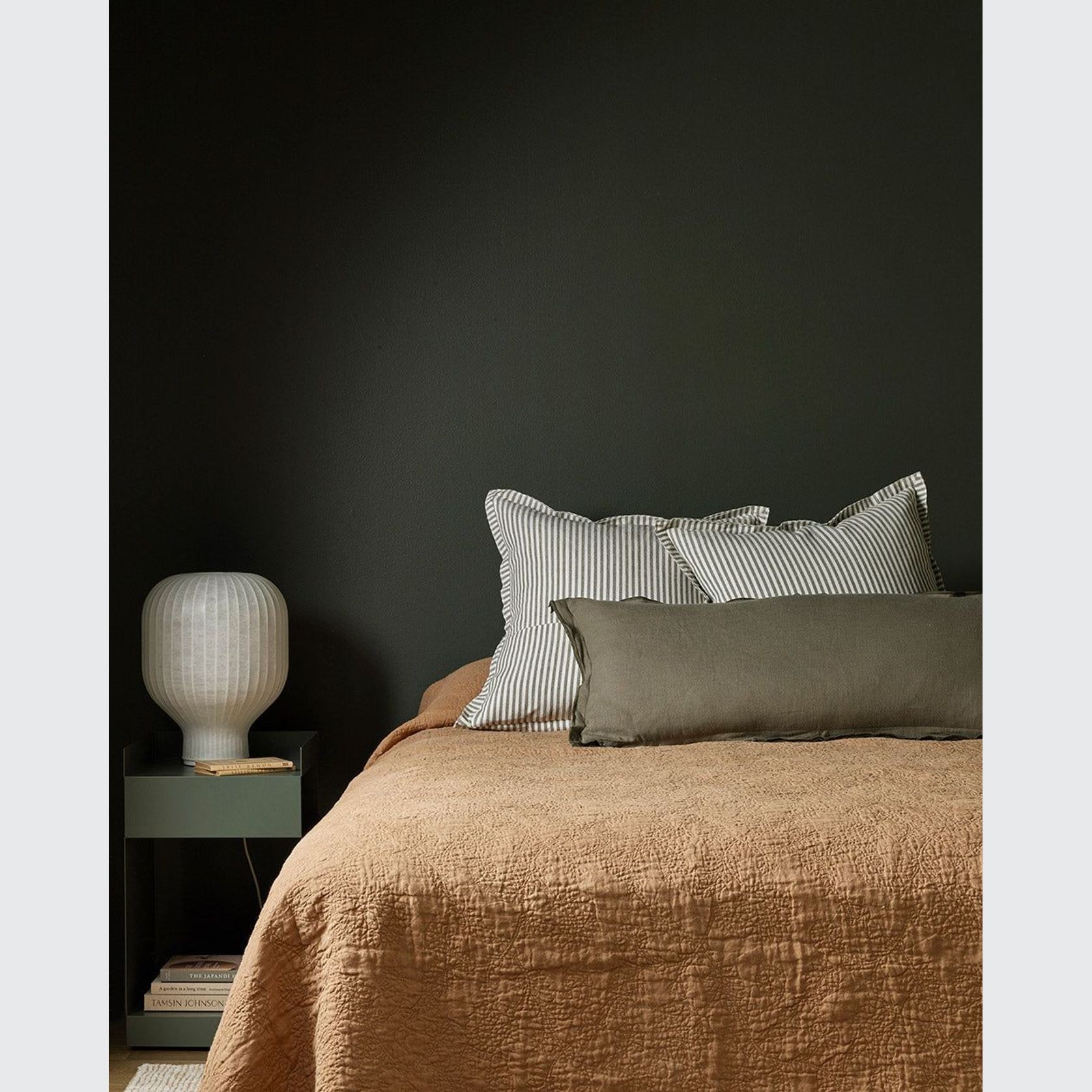 Baya Linden Long Lumbar Cushion - Olive gallery detail image
