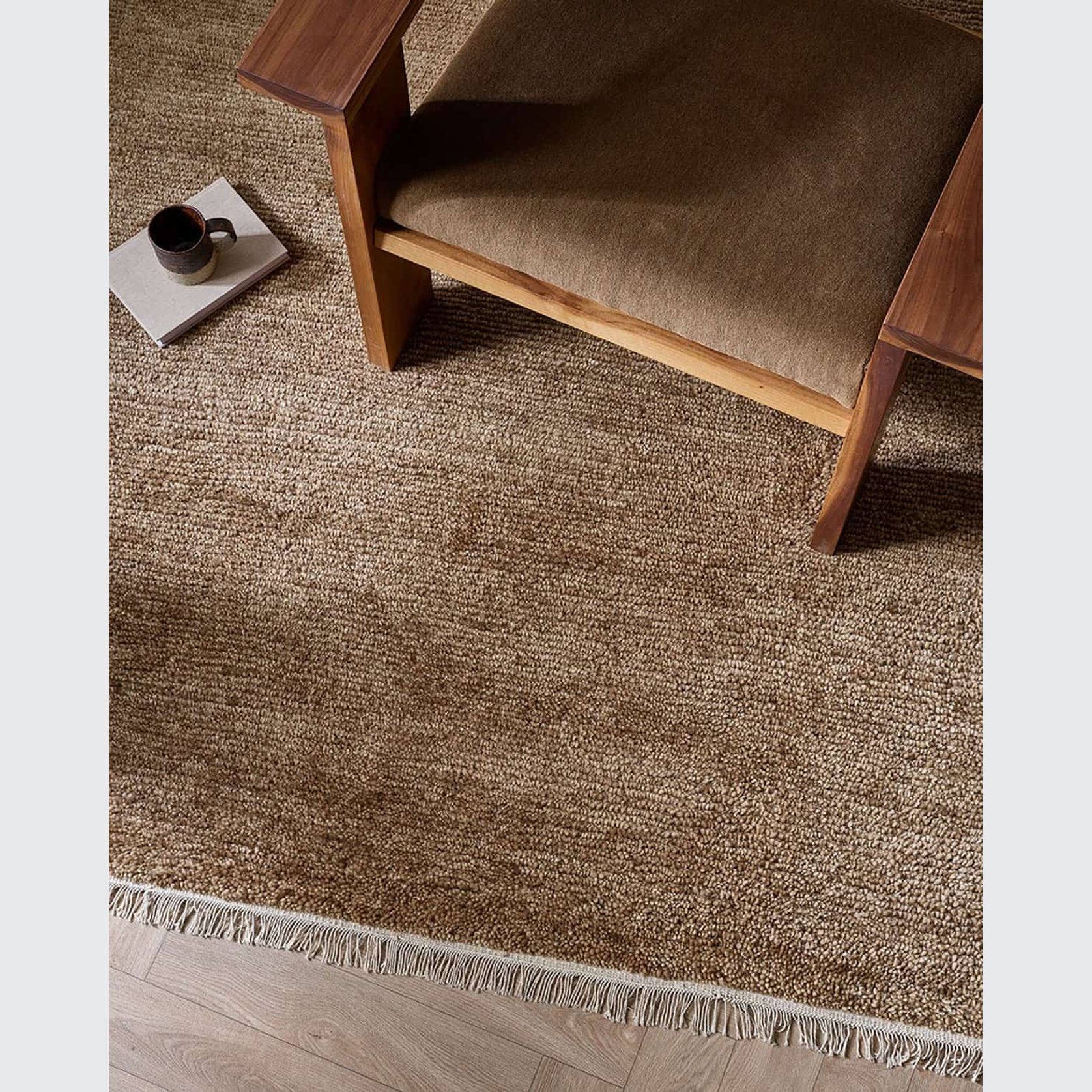Baya Tanami NZ Wool Floor Rug - Treacle gallery detail image