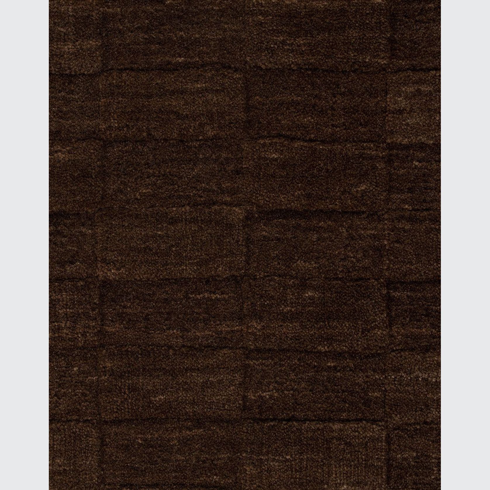 Baya Hugo Wool Floor Rug - Espresso gallery detail image
