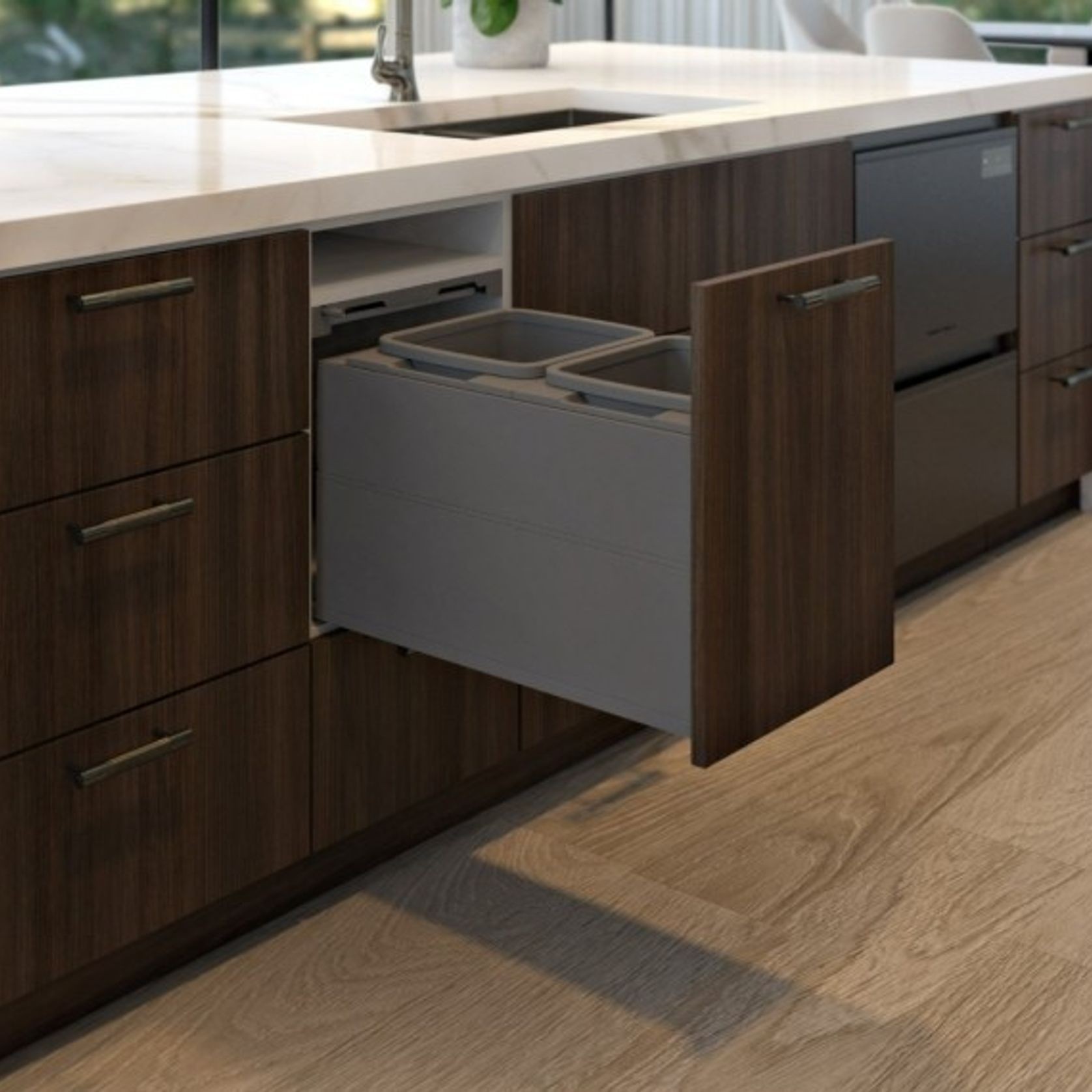 Concelo entro 2x15L for Blum LEGRABOX 400mm Orion Grey gallery detail image