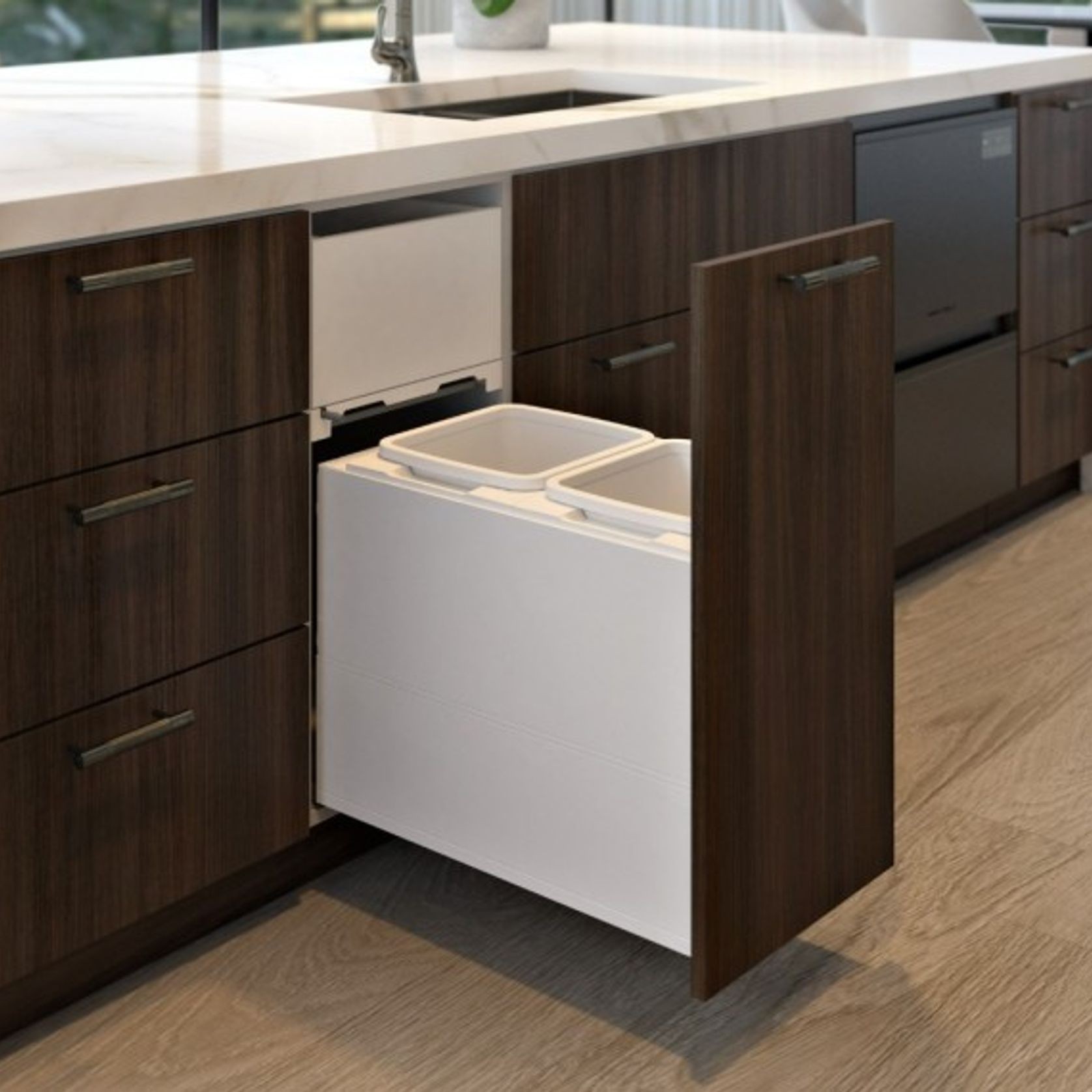 Concelo entro 2x20L for Blum LEGRABOX 400mm Silk White gallery detail image