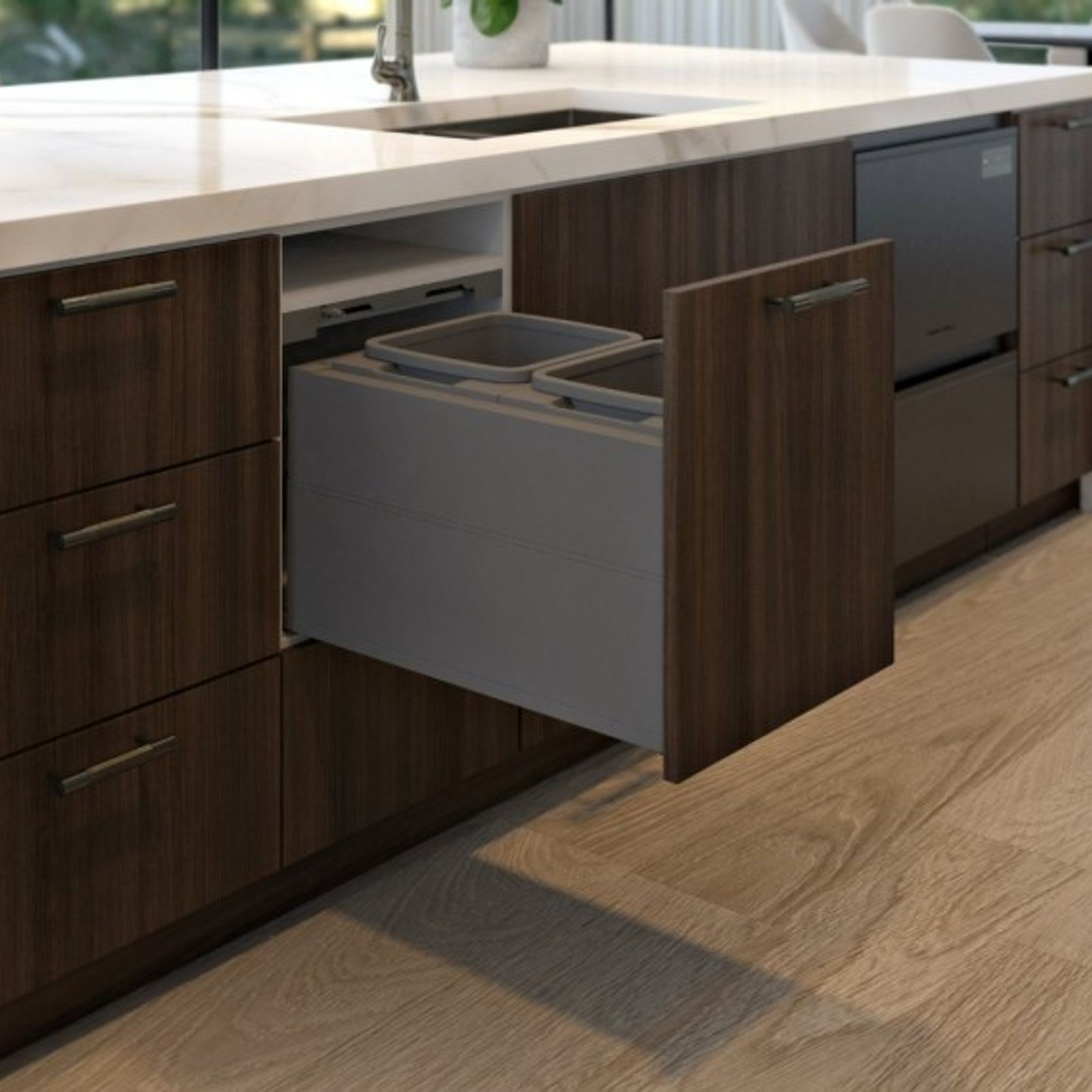 Concelo entro 2x15L for Blum LEGRABOX 450mm Orion Grey gallery detail image